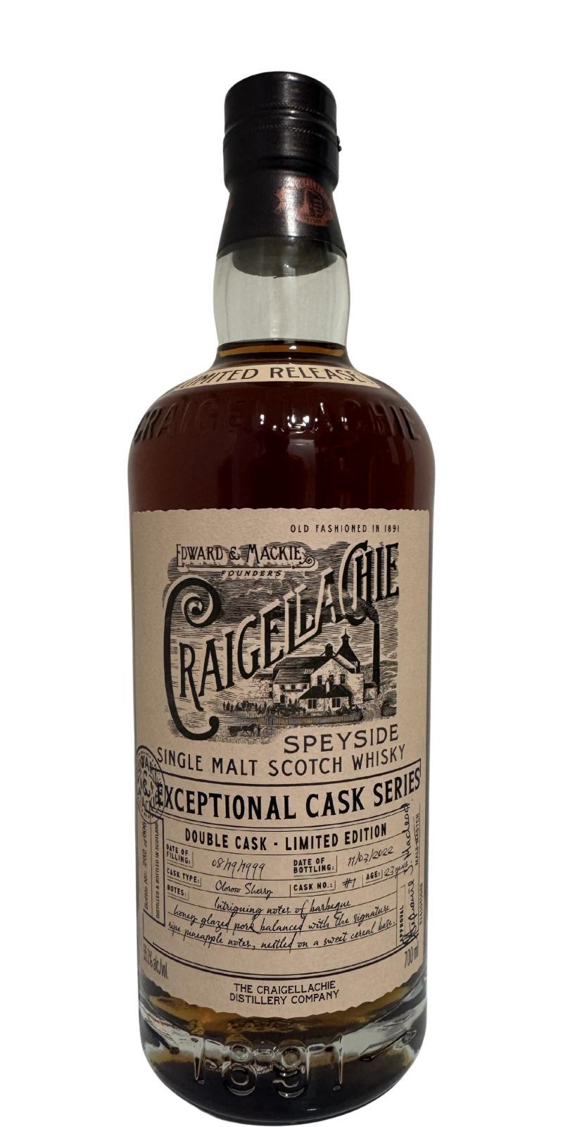Craigellachie 1999  Exceptional Cask Series