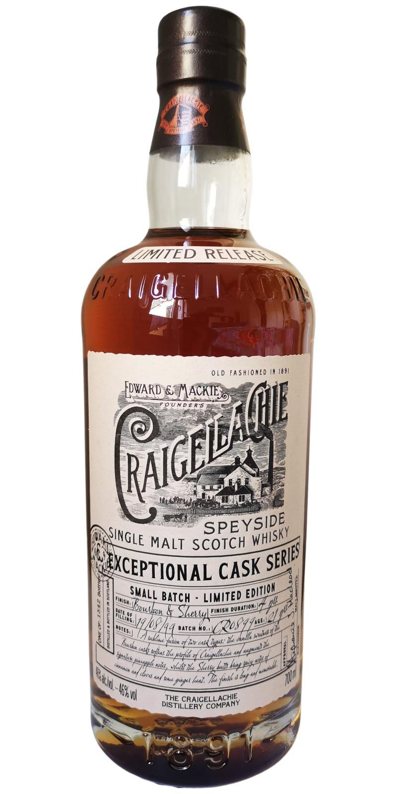 Craigellachie 1999  Exceptional Cask Series
