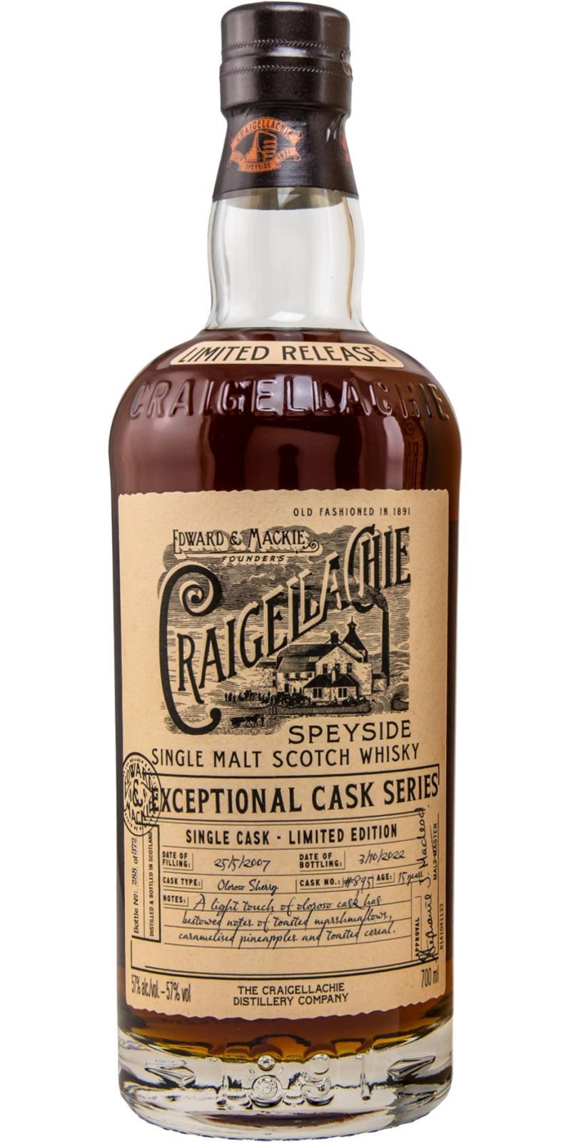 Craigellachie 2007  Exceptional Cask Series