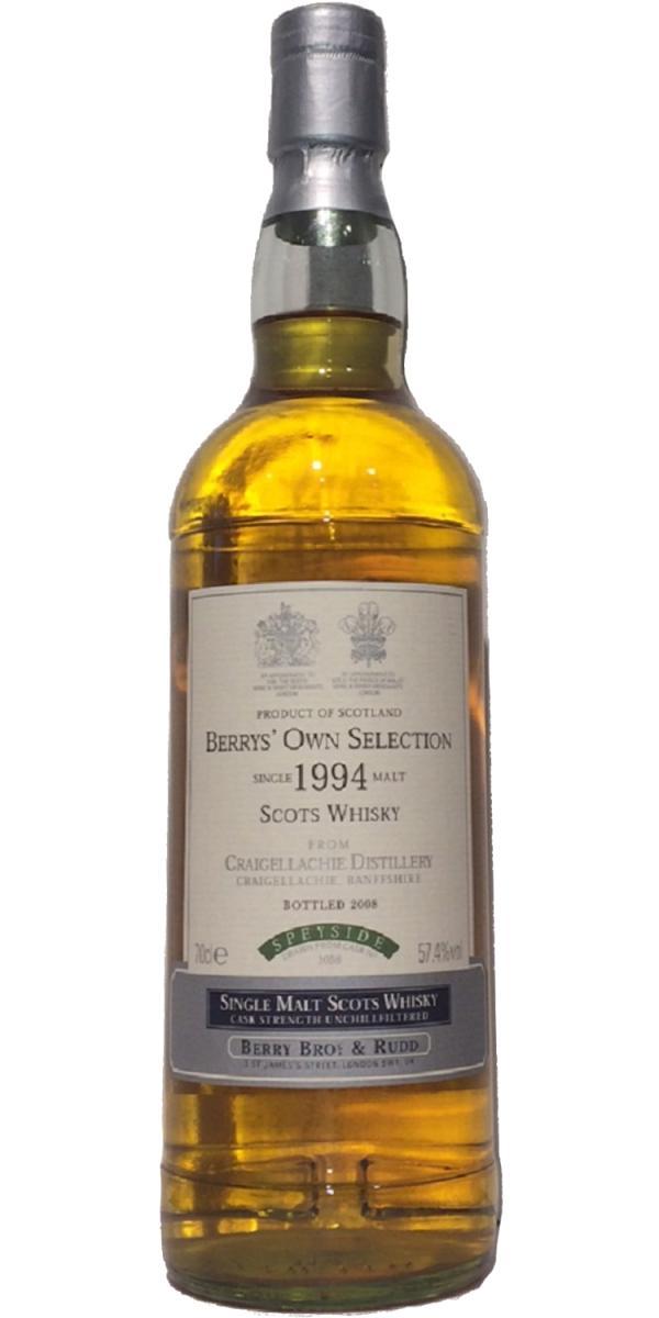 Craigellachie 1994 BR  Berrys' Own Selection