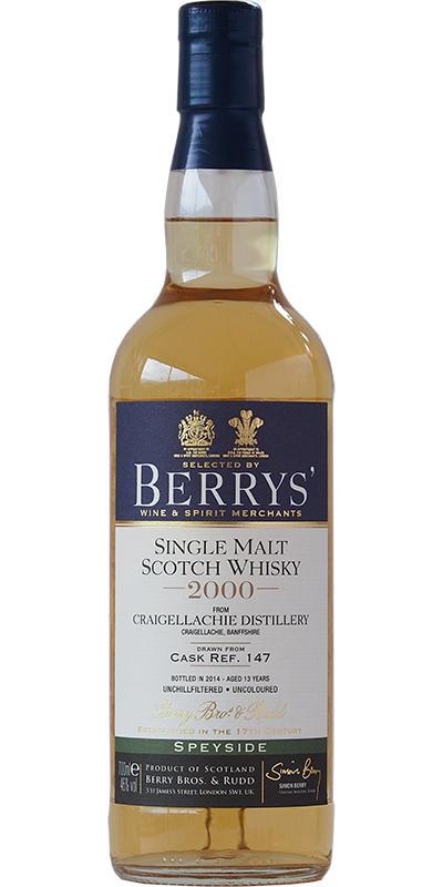 Craigellachie 2000 BR  Berrys'