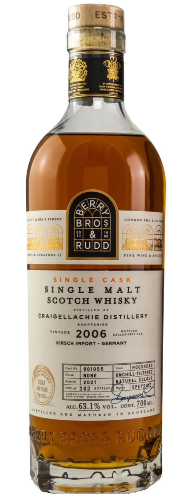 Craigellachie 2006 BR  Single Cask