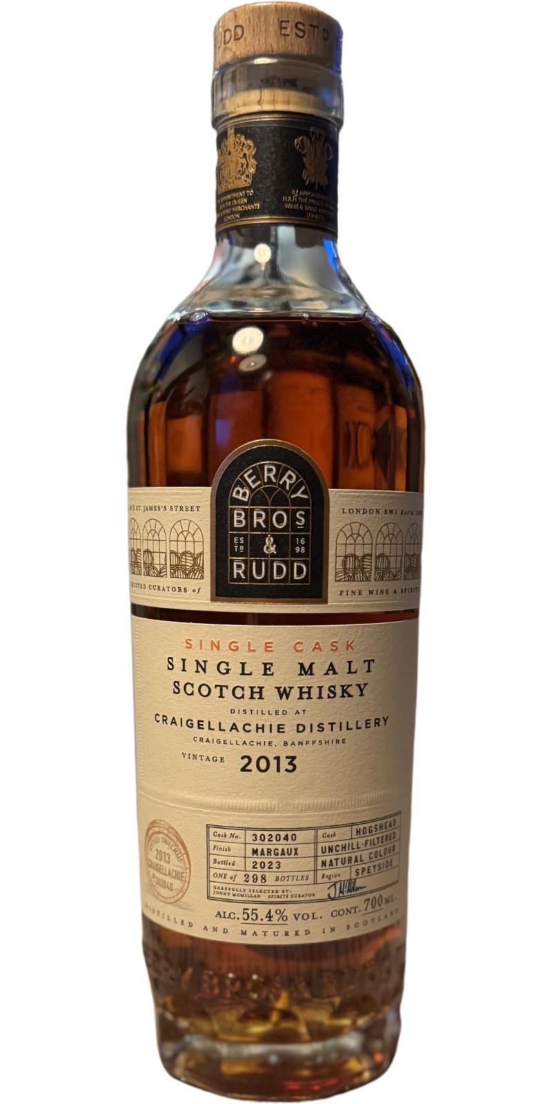 Craigellachie 2013 BR  Single Cask