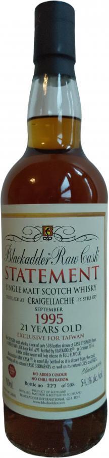 Craigellachie 1995 BA  Raw Cask - Statement - Edition No. 21