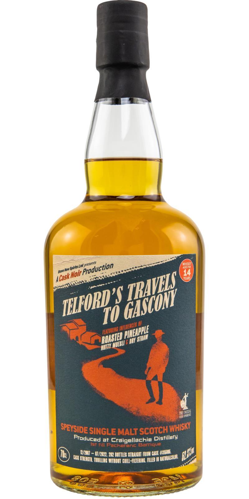 Craigellachie 2007 BNSp  A Cask Noir Production