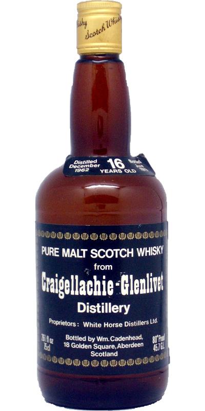 Craigellachie 1962 CA  Dumpy Bottle