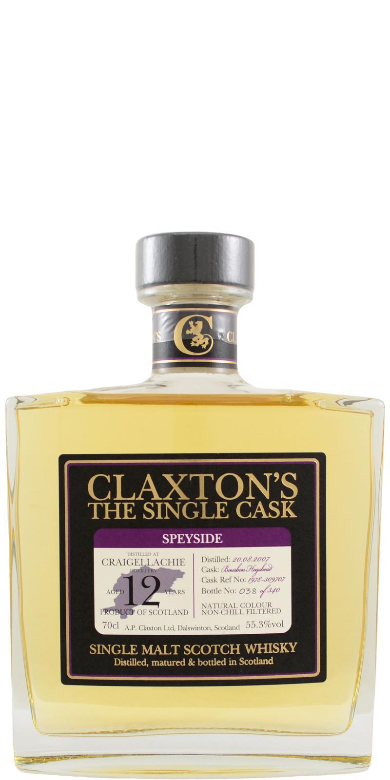 Craigellachie 2007 Cl  The Single Cask