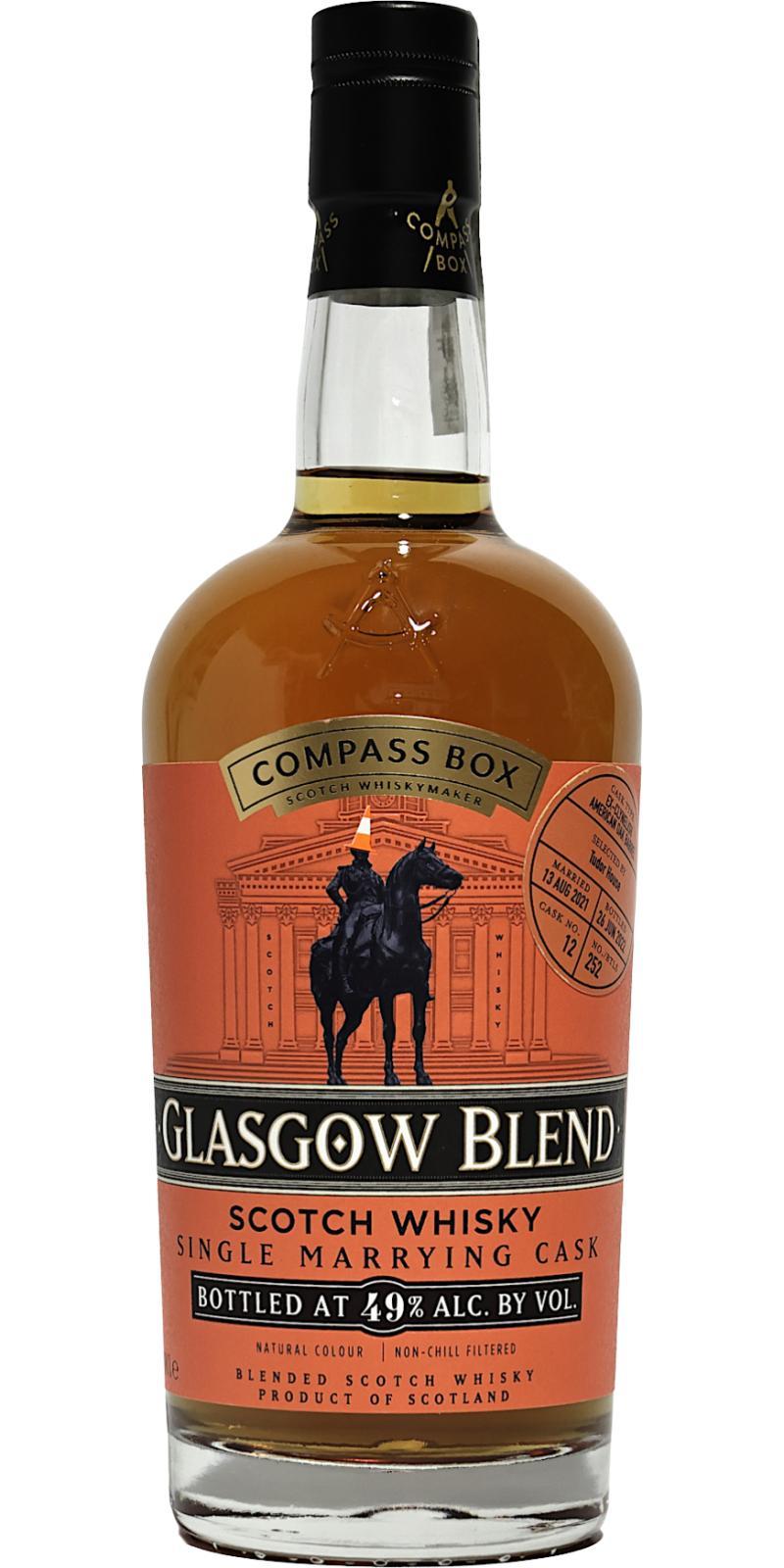 Glasgow Blend Scotch Whisky CB  Single Marrying Cask