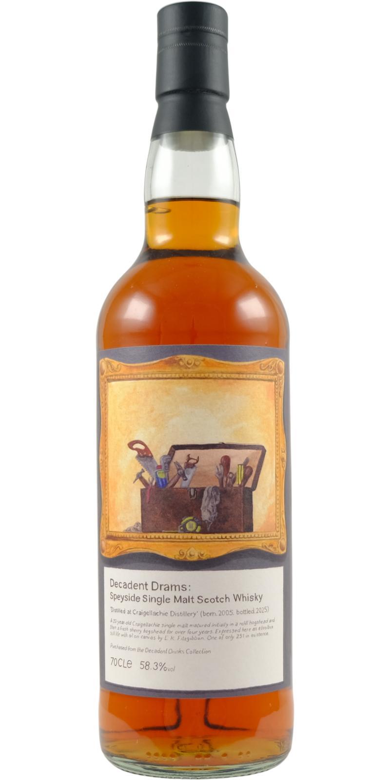 Craigellachie 2005 DeDr  Decadent Drams