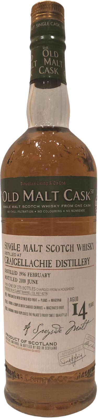 Craigellachie 1996 DL  The Old Malt Cask