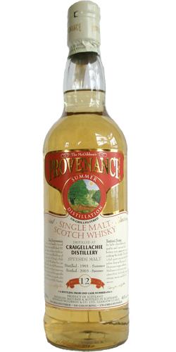 Craigellachie 1991 McG  McGibbon's Provenance