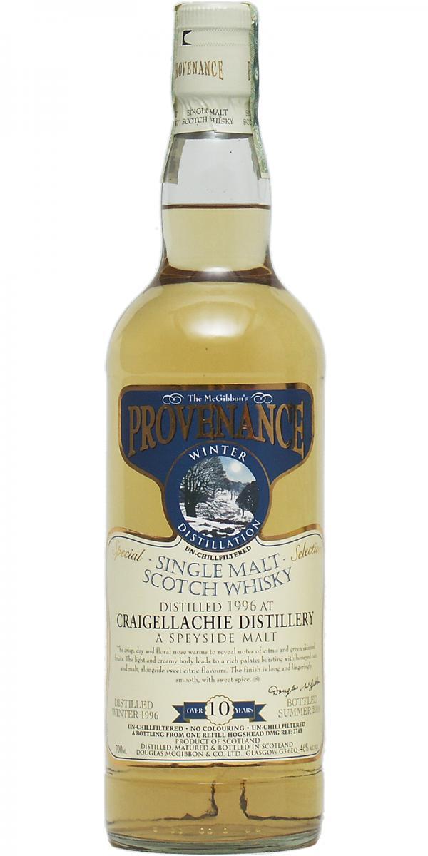 Craigellachie 1996 McG  McGibbon's Provenance