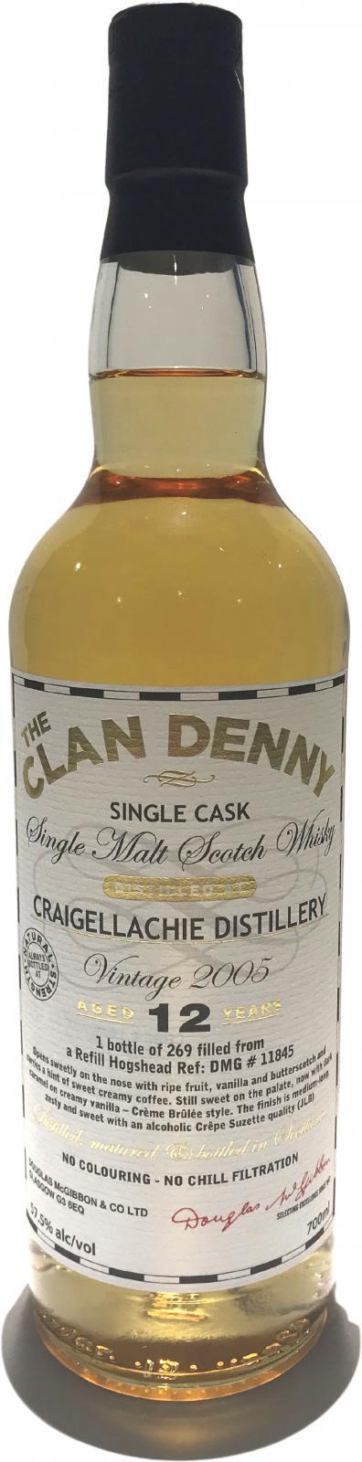 Craigellachie 2005 McG  Clan Denny