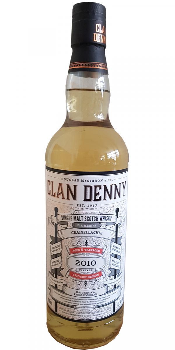 Craigellachie 2010 McG  Clan Denny