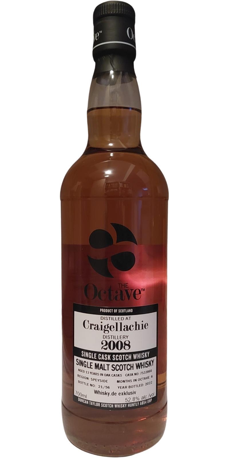 Craigellachie 2008 DT  The Octave