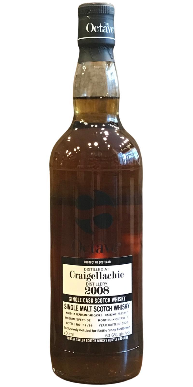 Craigellachie 2008 DT  The Octave