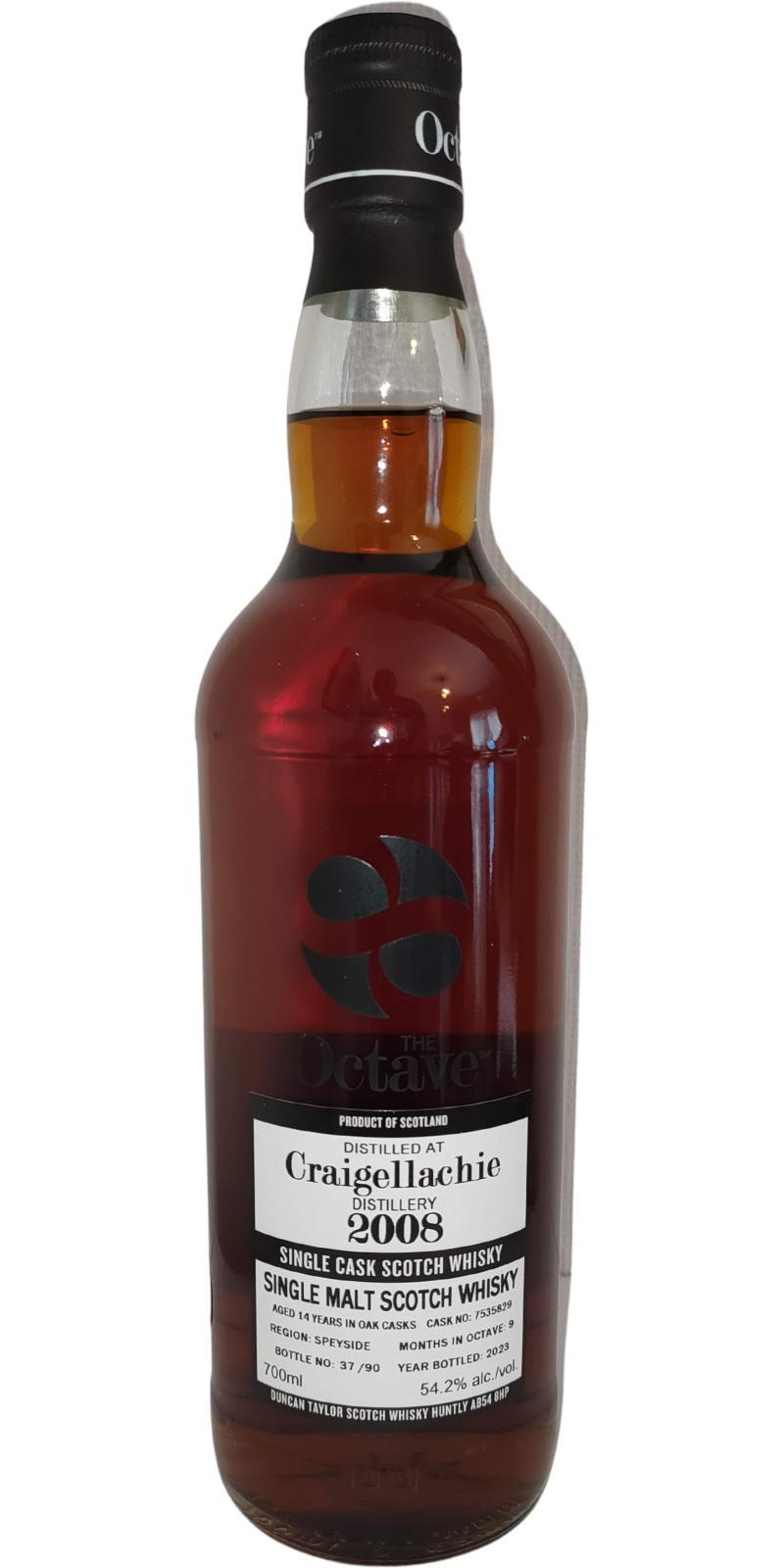 Craigellachie 2008 DT  The Octave