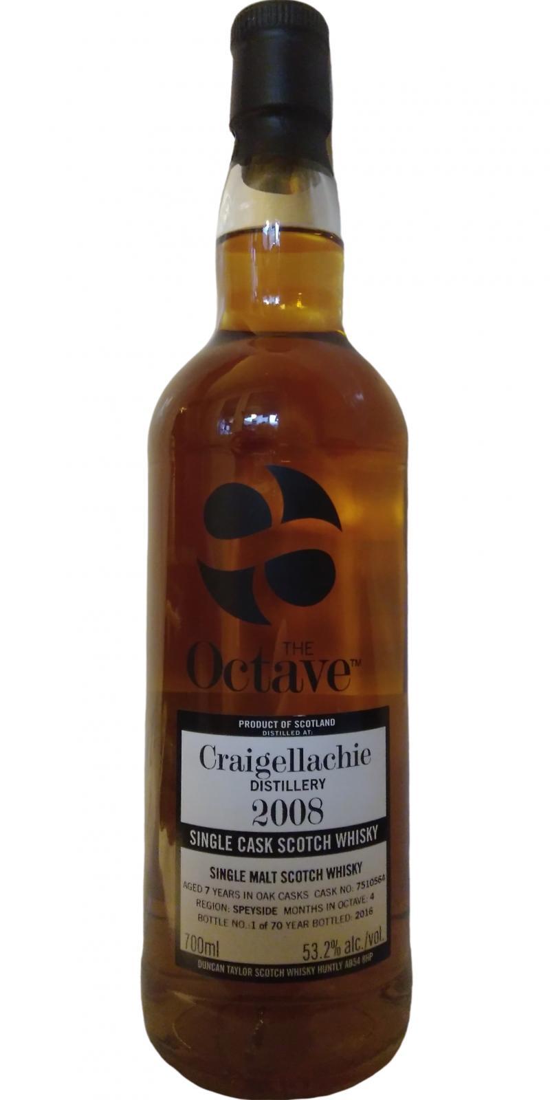Craigellachie 2008 DT  The Octave