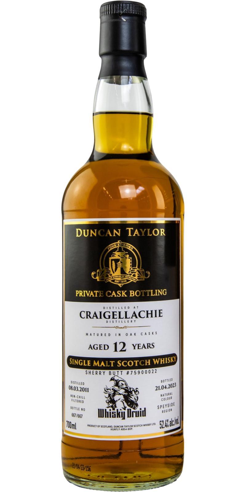 Craigellachie 2011 DT  Private Cask Bottling