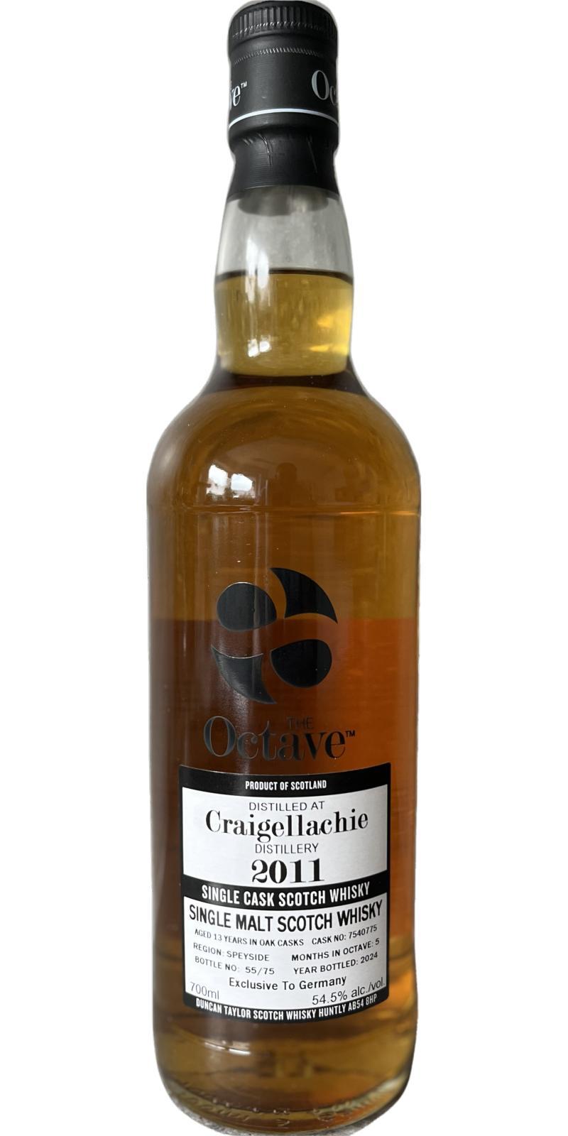 Craigellachie 2011 DT  The Octave