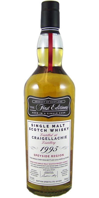 Craigellachie 1995 ED  The First Editions
