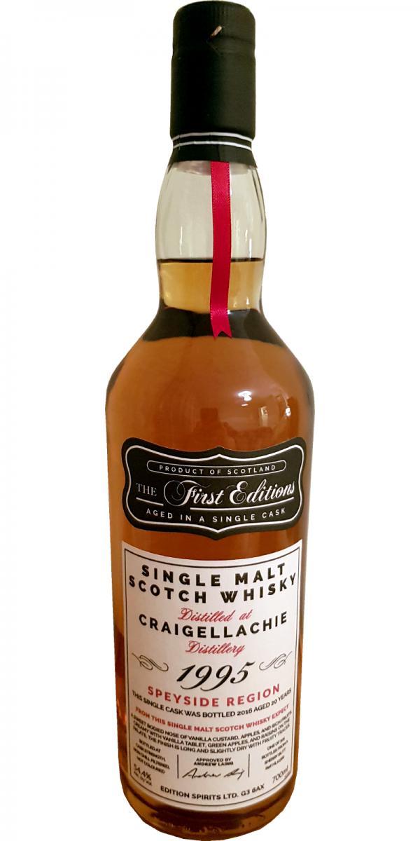 Craigellachie 1995 ED  The First Editions