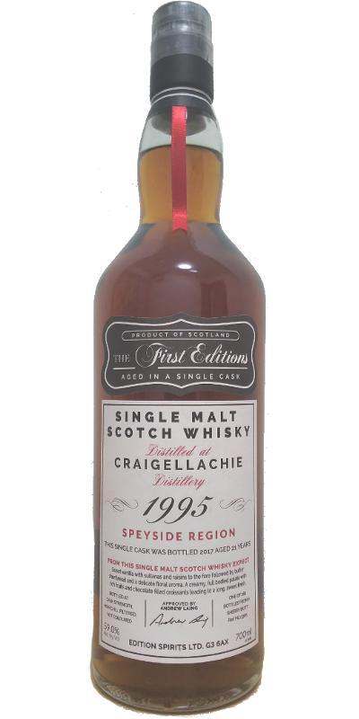 Craigellachie 1995 ED  The First Editions
