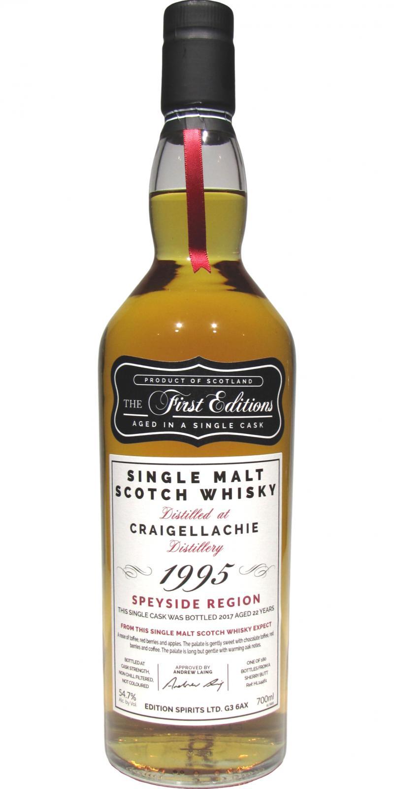 Craigellachie 1995 ED  The First Editions