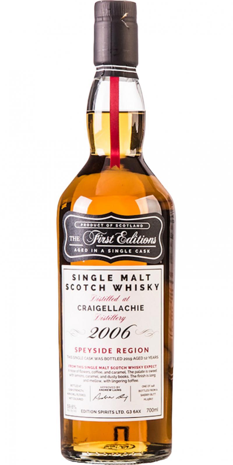 Craigellachie 2006 ED  The First Editions