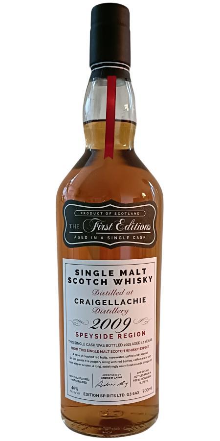Craigellachie 2009 ED  The First Editions
