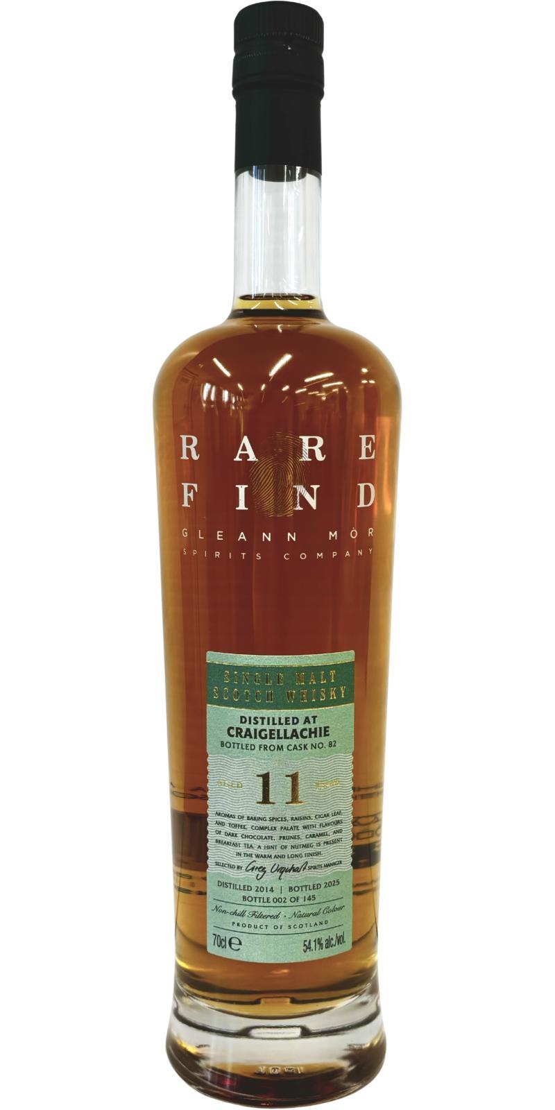 Craigellachie 2014 GlMo  Rare Find