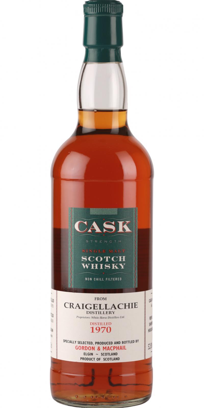 Craigellachie 1970 GM  Cask Strength