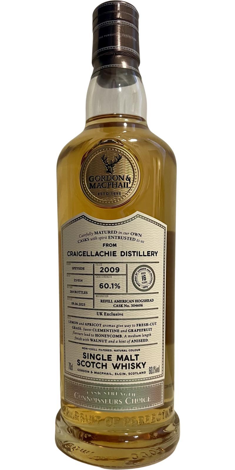 Craigellachie 2009 GM  Connoisseurs Choice - Cask Strength