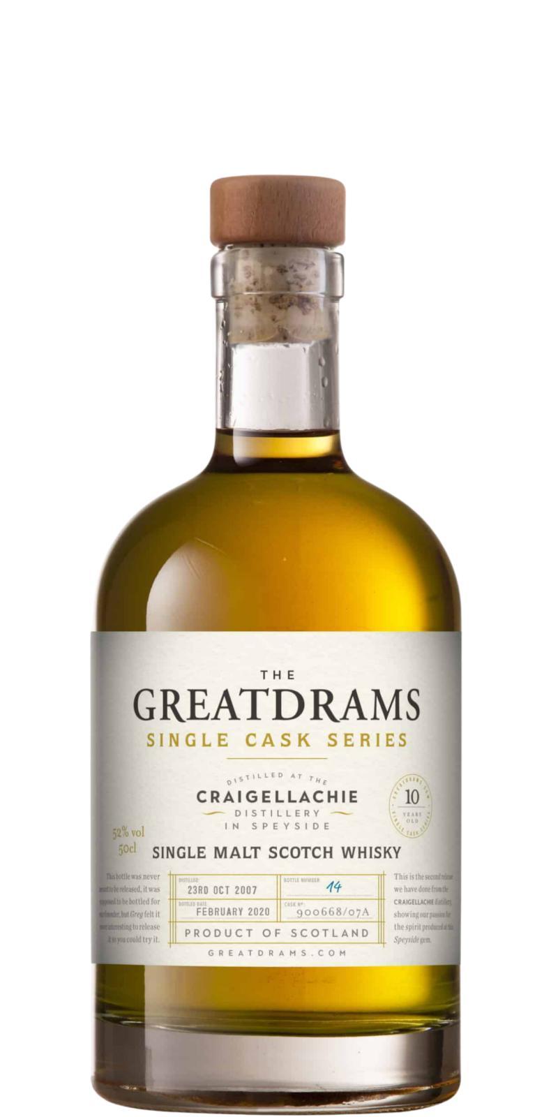 Craigellachie 2007 GtDr  Single Cask Series