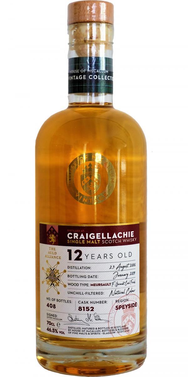 Craigellachie 2006 HoMc  The Vintage Collection