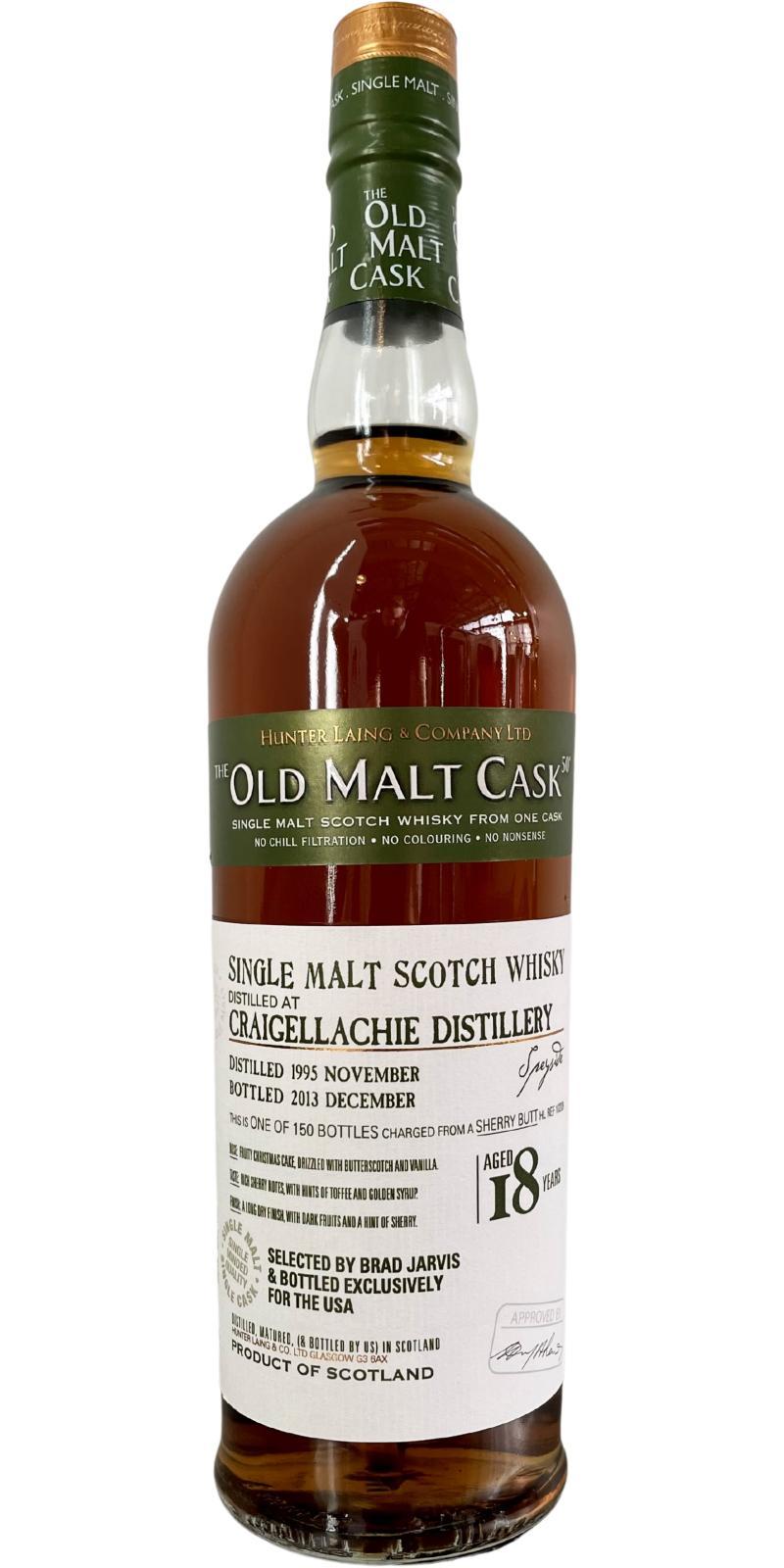 Craigellachie 1995 HL  The Old Malt Cask