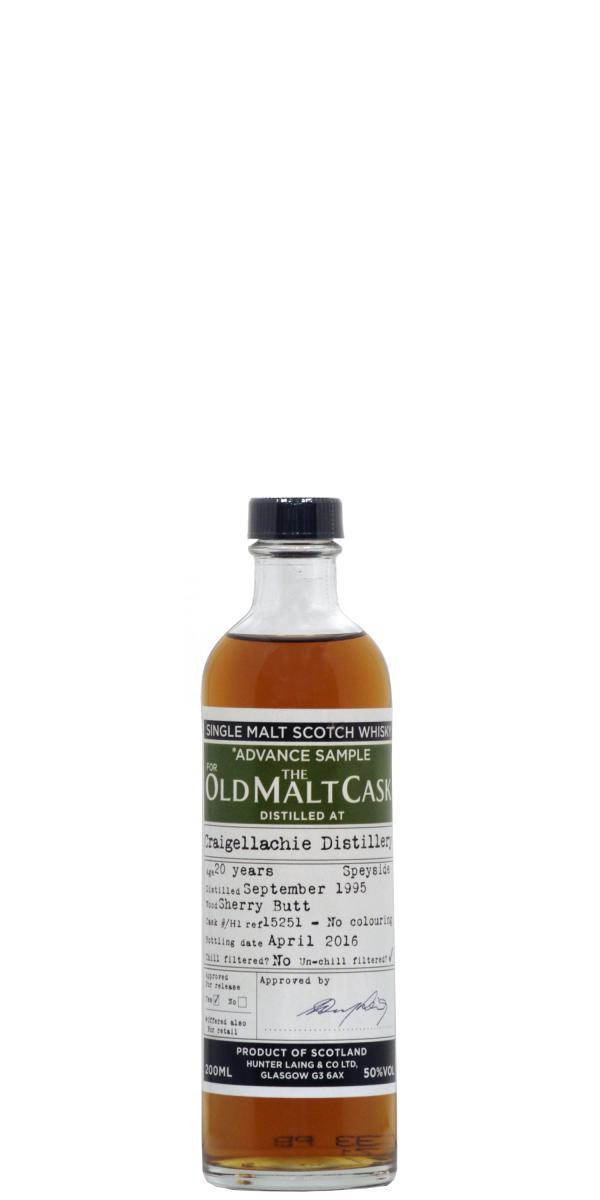 Craigellachie 1995 HL  Advance Sample for the Old Malt Cask