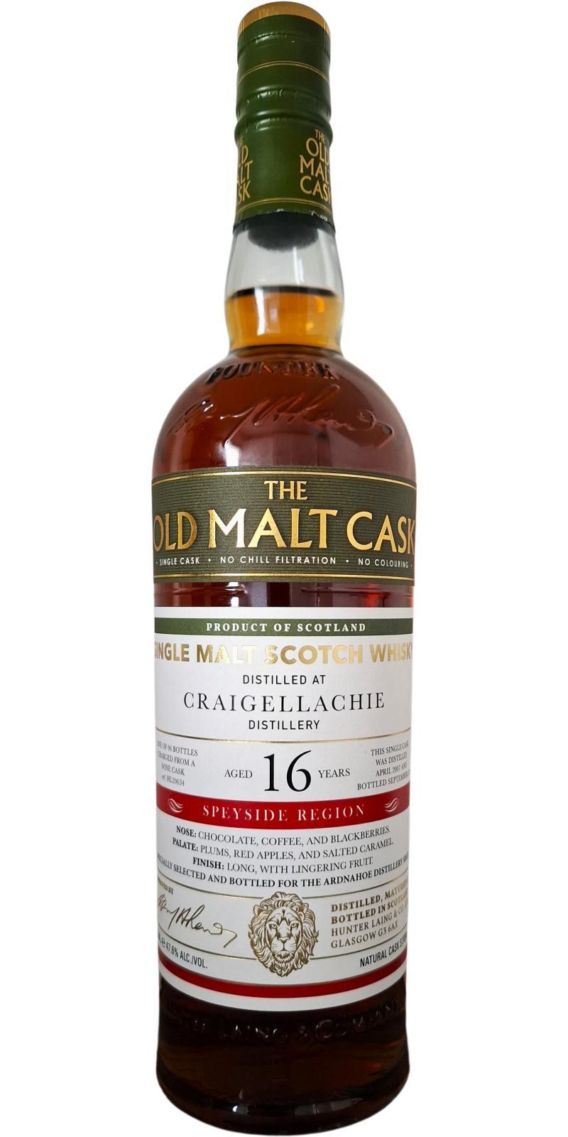 Craigellachie 2007 HL  The Old Malt Cask
