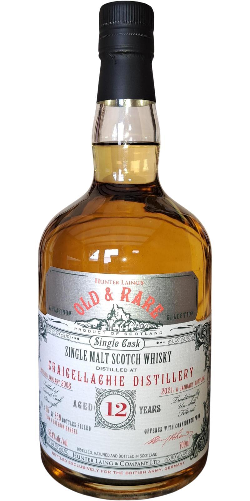 Craigellachie 2008 HL  Old & Rare - A Platinum Selection