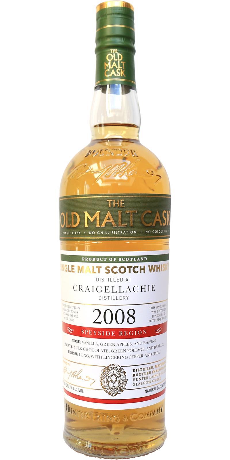 Craigellachie 2008 HL  The Old Malt Cask