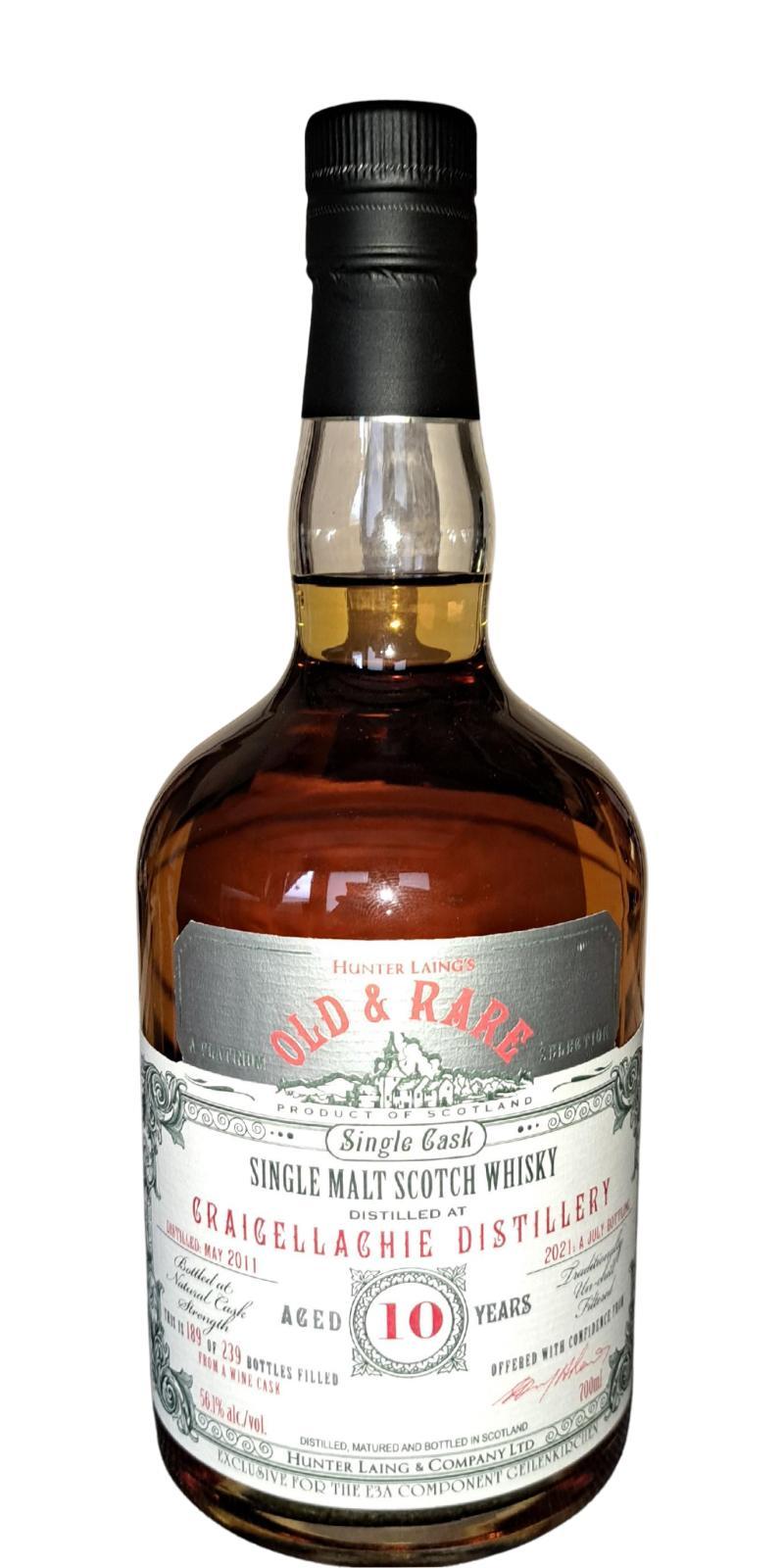 Craigellachie 2011 HL  Old & Rare - A Platinum Selection