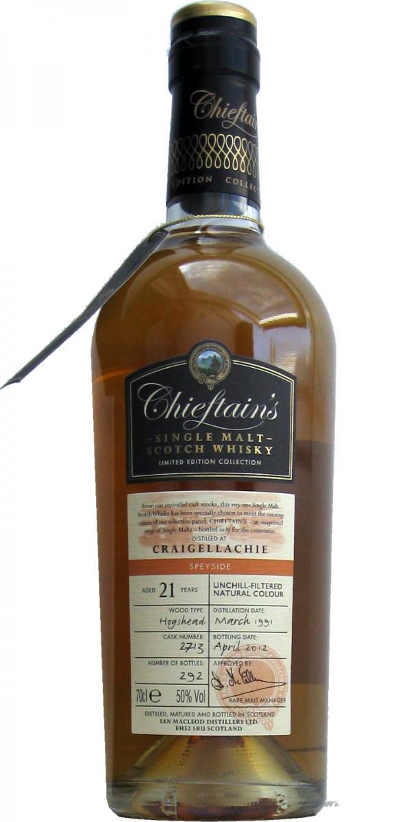 Craigellachie 1991 IM  Chieftain's