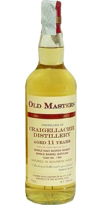 Craigellachie 2000 JM  Old Master's - Cask Strength Selection