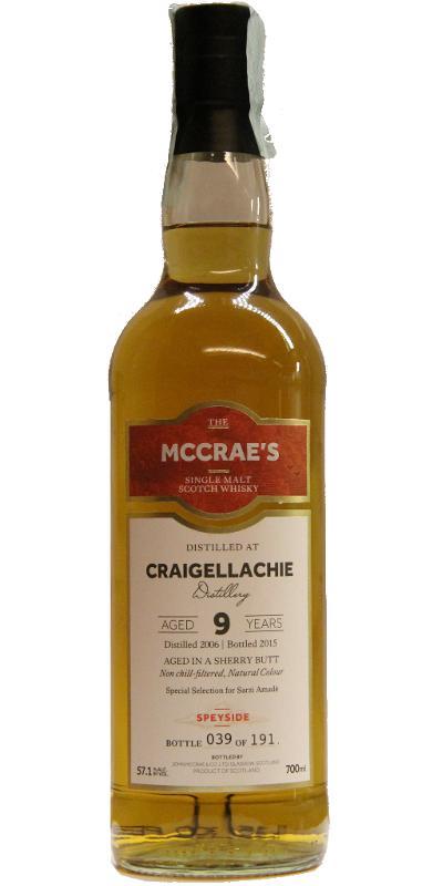 Craigellachie 2006 JMC  McCrae's