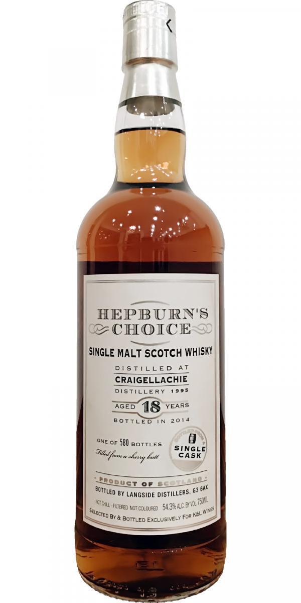 Craigellachie 1995 LsD  Hepburn's Choice