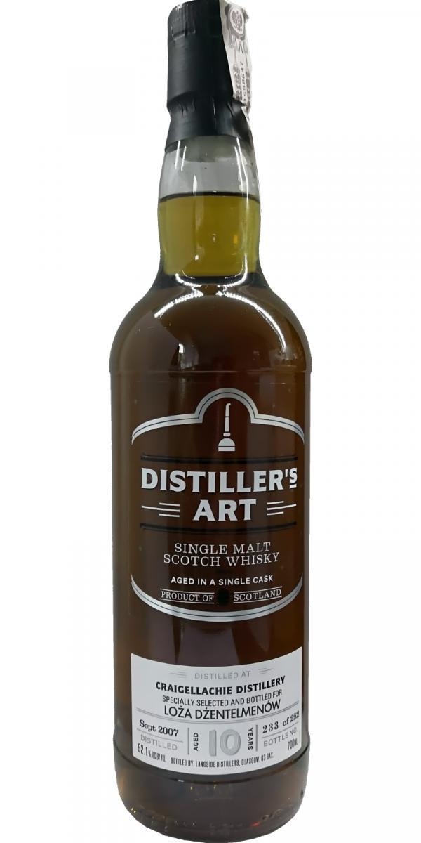 Craigellachie 2007 LsD  Distiller's Art