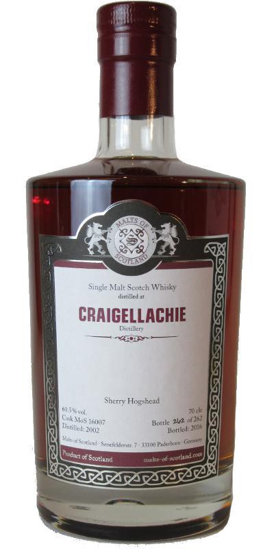Craigellachie 2002 MoS