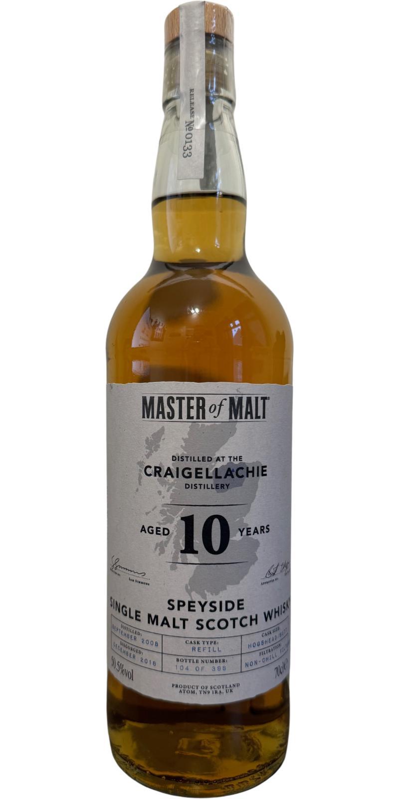 Craigellachie 2008 MoM  Single Cask edition