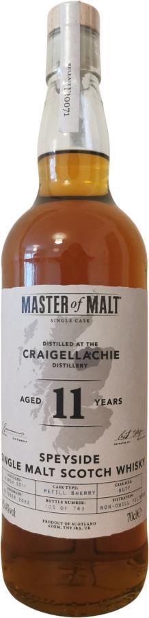 Craigellachie 2011 MoM  Single Cask Series
