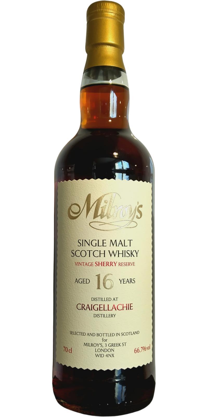 Craigellachie 2008 Soh  Vintage Sherry Reserve